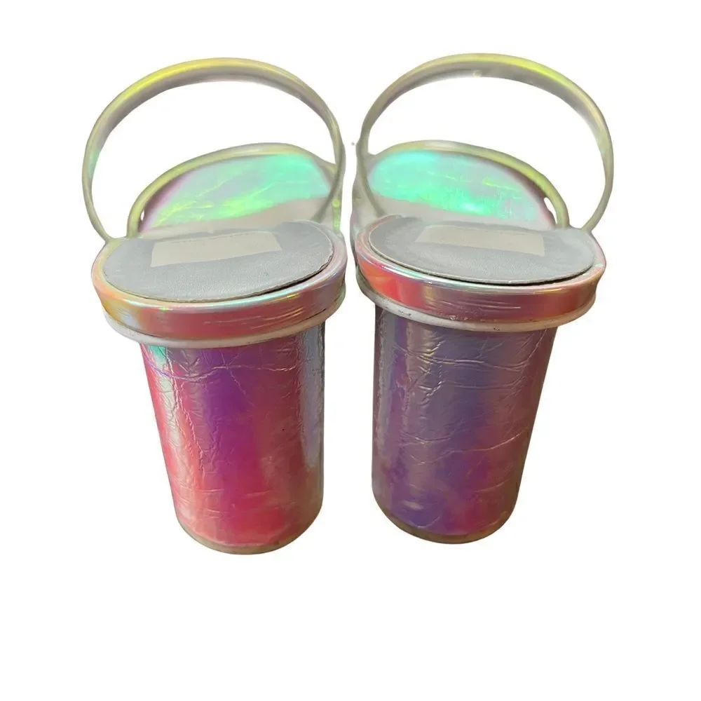 Dolce Vita Noles Iridescent round heel sandals - Picture 7 of 7